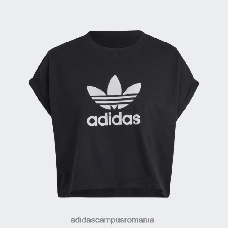 adidas campus romania tricou trifoil scurt adicolor classics negru adidas femei negru J266N29396