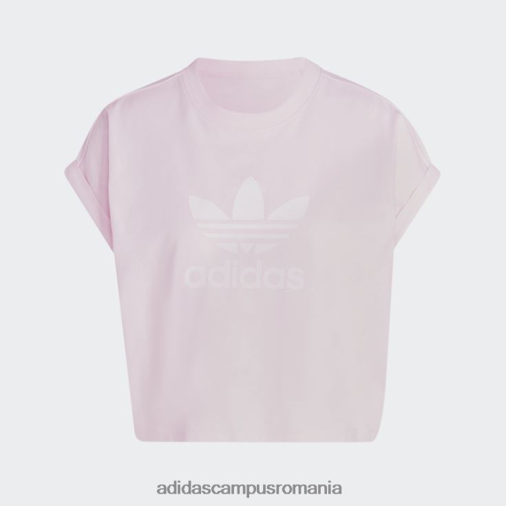 adidas campus romania tricou trifoil scurt adicolor classics roz femei roz J266N29505