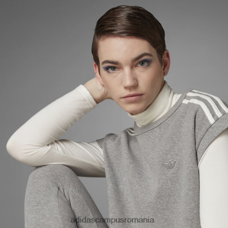 adidas campus romania versiunea albastră vafe crop tee core heather femei miezul erica J266N210832