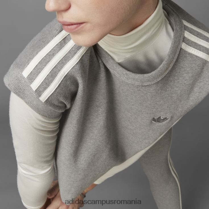 adidas campus romania versiunea albastră vafe crop tee core heather femei miezul erica J266N210832