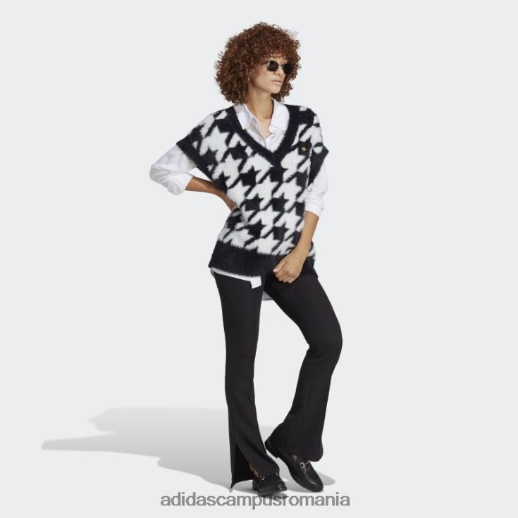 adidas campus romania vestă neagră cu picioare de găin adidas femei alb negru J266N29381