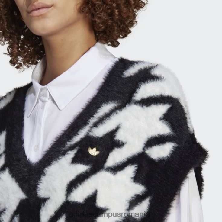 adidas campus romania vestă neagră cu picioare de găin adidas femei alb negru J266N29381