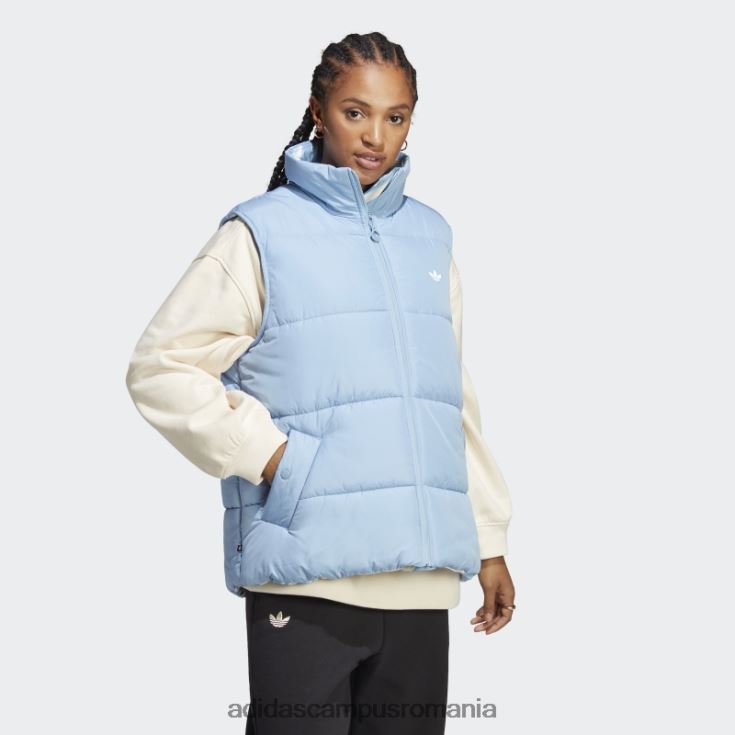 adidas campus romania vestă reversibilă cu imprimeu animal abstract ambiental sky adidas femei cerul ambiental J266N29120