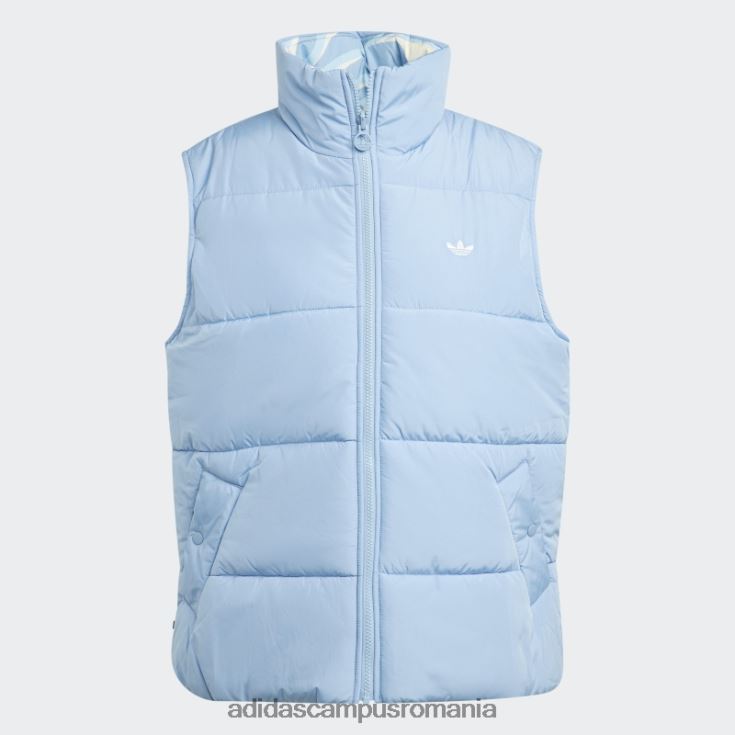 adidas campus romania vestă reversibilă cu imprimeu animal abstract ambiental sky adidas femei cerul ambiental J266N29120