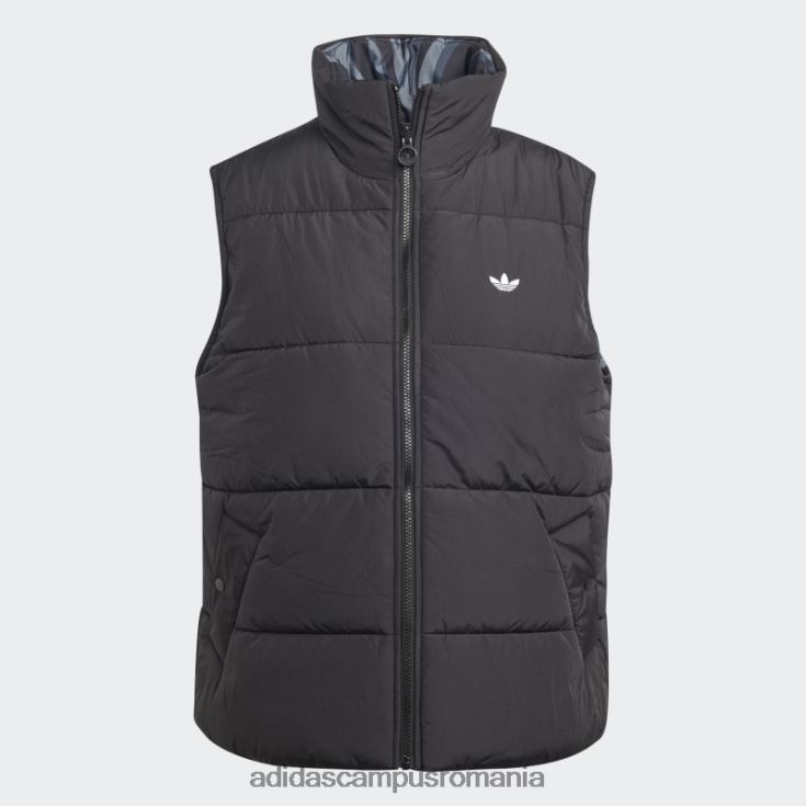 adidas campus romania vestă reversibilă cu imprimeu animal abstract negru femei negru J266N217107