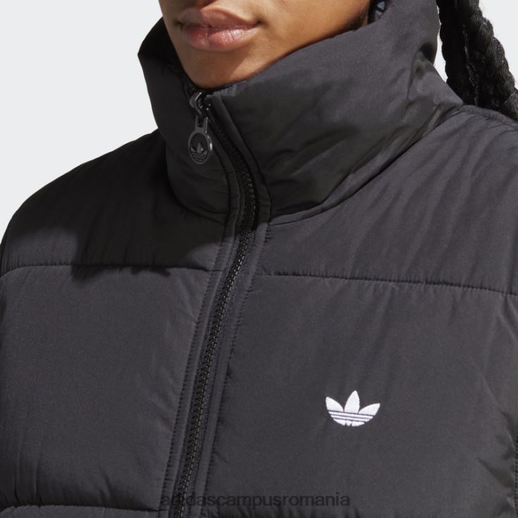 adidas campus romania vestă reversibilă cu imprimeu animal abstract negru femei negru J266N217107