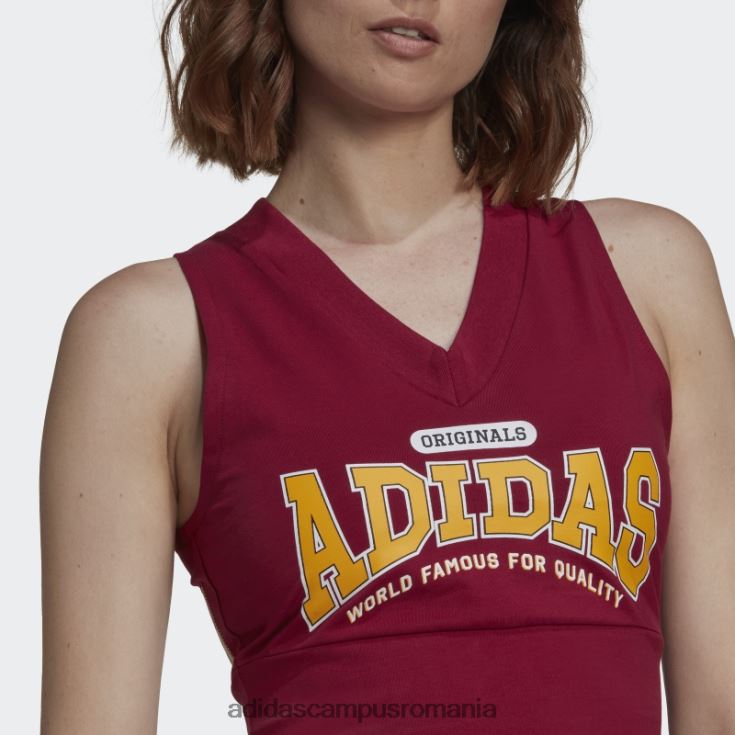 adidas campus romania vesta crop burgundy fashion originals clasa 72 femei Burgundia J266N210793