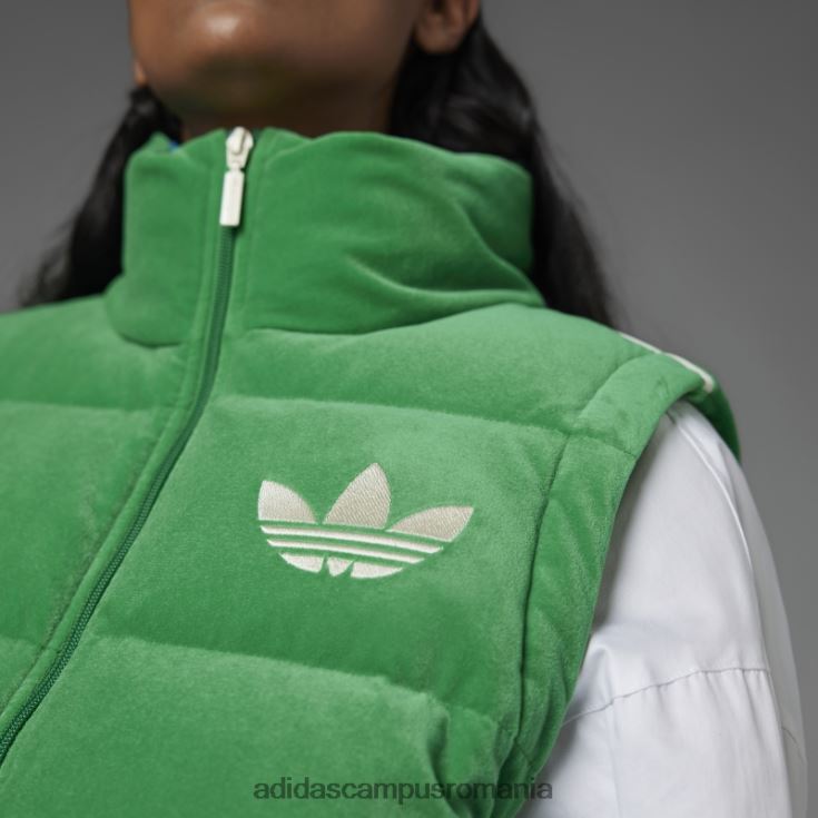 adidas campus romania vesta de catifea adicolor verde anii 70 femei verde J266N22981
