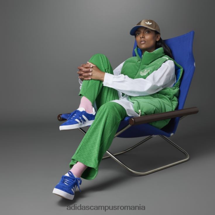 adidas campus romania vesta de catifea adicolor verde anii 70 femei verde J266N22981