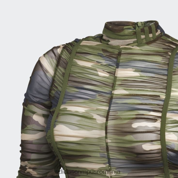 adidas campus romania aop camo camo ruched catsuit (plus size) adidas femei aop camo J266N210323