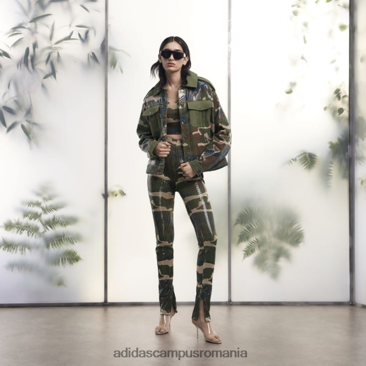 adidas campus romania aop pantaloni camo paiete femei aop camo J266N210019