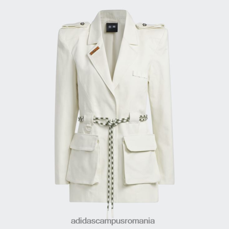 adidas campus romania costum twill cu mânecă lungă, alb femei alb J266N216586