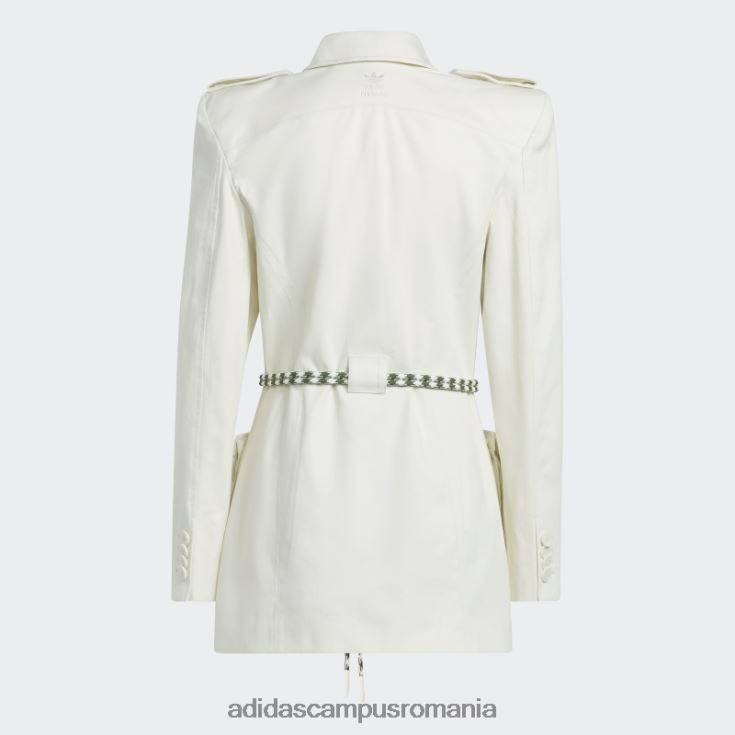 adidas campus romania costum twill cu mânecă lungă, alb femei alb J266N216586