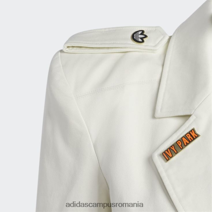 adidas campus romania costum twill cu mânecă lungă, alb femei alb J266N216586
