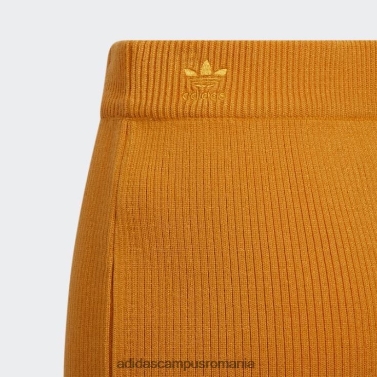 adidas campus romania focus fustă portocalie cu nervuri femei focus portocaliu J266N216901