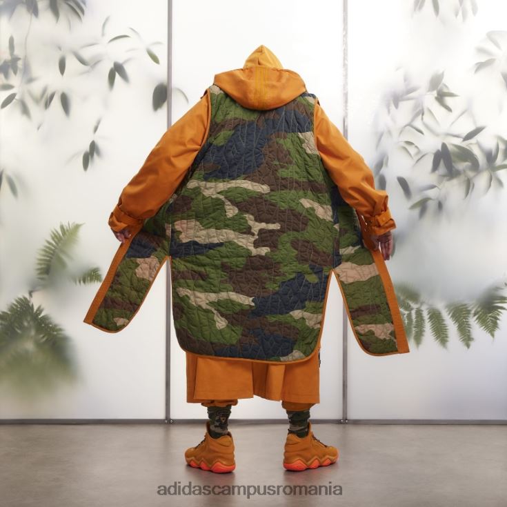 adidas campus romania palton portocaliu două-în-unu din twill cu glugă (toate genurile) femei focus portocaliu J266N29779