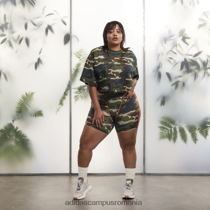 adidas campus romania pantaloni scurți pentru biciclete aop camo 9 inchi (mărime plus) femei aop camo/orange J266N29538