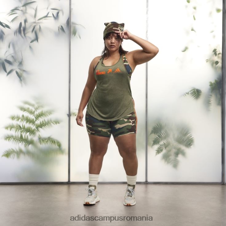adidas campus romania pine loose tank top (plus size) fierbinte femei pin J266N210138