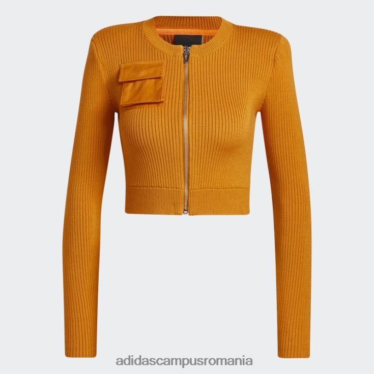 adidas campus romania striat mânecă lungă cu mânecă lungă top focus portocaliu femei focus portocaliu J266N216921