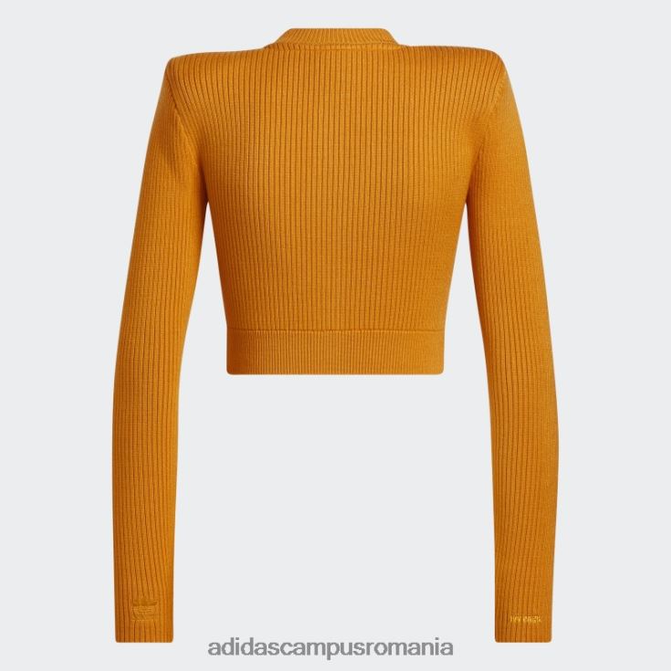 adidas campus romania striat mânecă lungă cu mânecă lungă top focus portocaliu femei focus portocaliu J266N216921