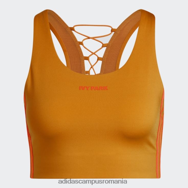 adidas campus romania sutien cu șireturi la spate focus portocaliu femei focus portocaliu J266N216634