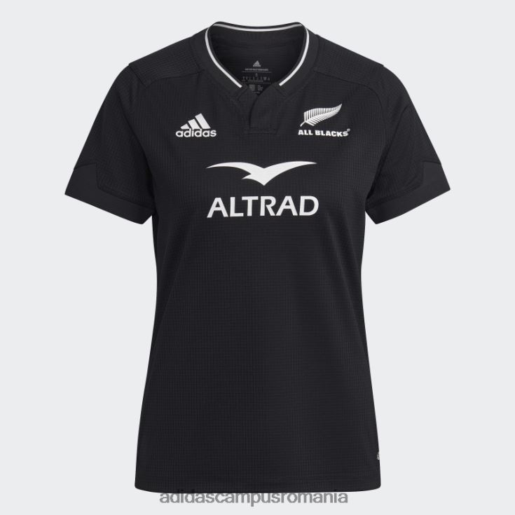 adidas campus romania all blacks rugby replica home tricou negru femei alb negru J266N22431
