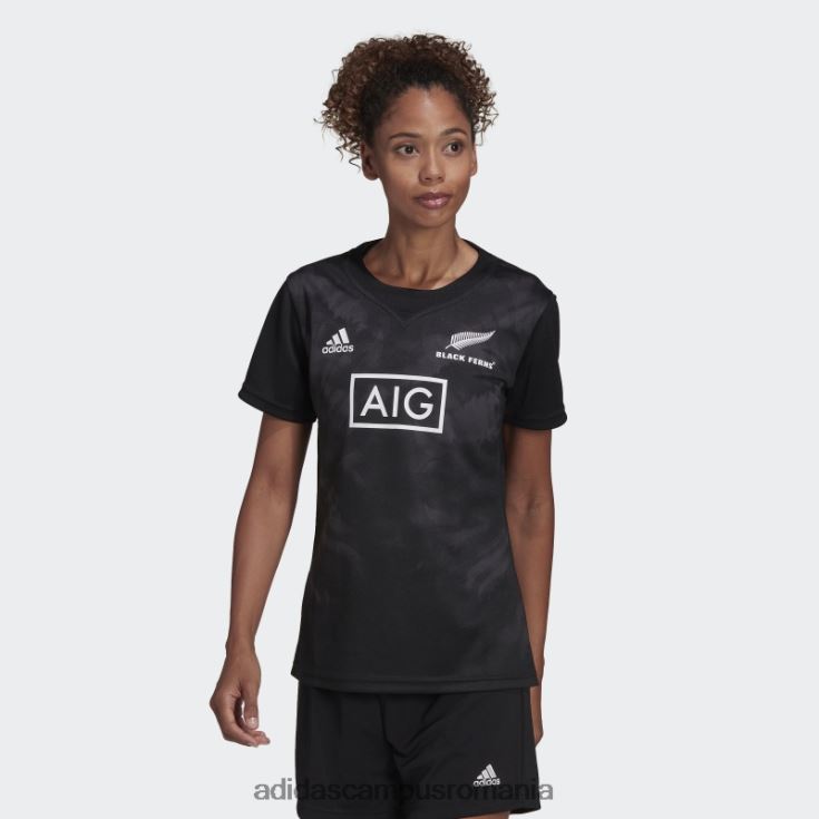 adidas campus romania fashion black ferns rugby primeblue replica tricou home negru femei negru J266N23224