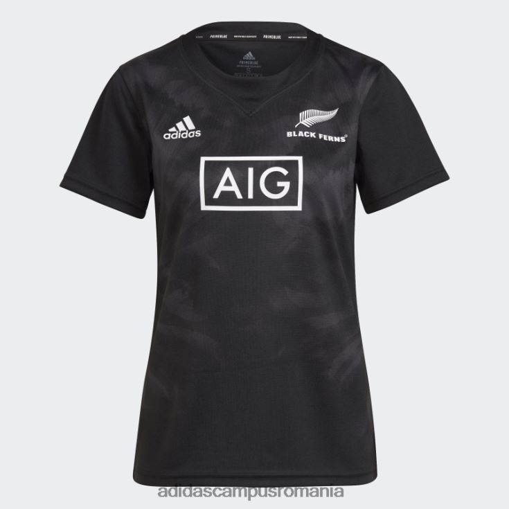adidas campus romania fashion black ferns rugby primeblue replica tricou home negru femei negru J266N23224