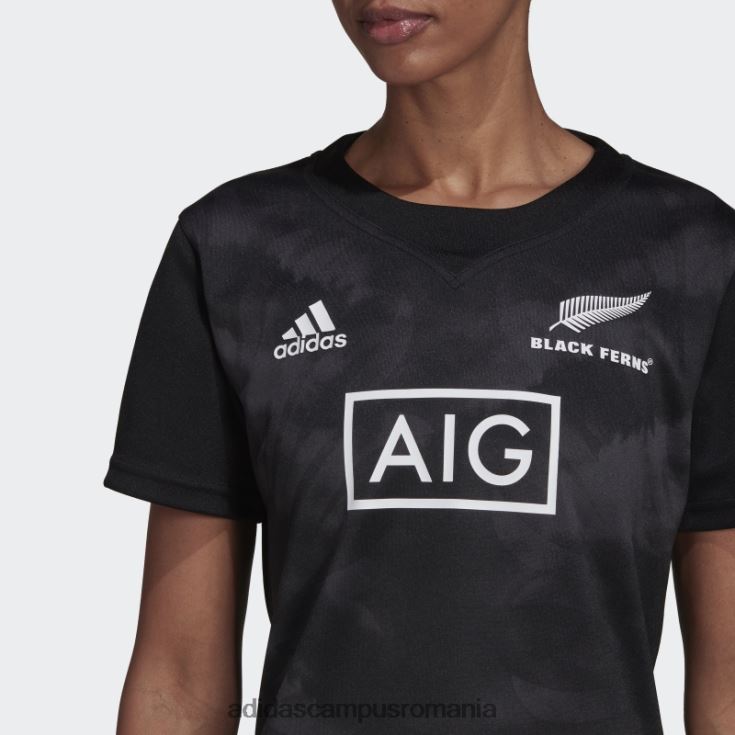 adidas campus romania fashion black ferns rugby primeblue replica tricou home negru femei negru J266N23224