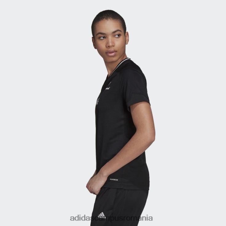 adidas campus romania negru all blacks primeblue replica tricou acasă femei negru J266N22896