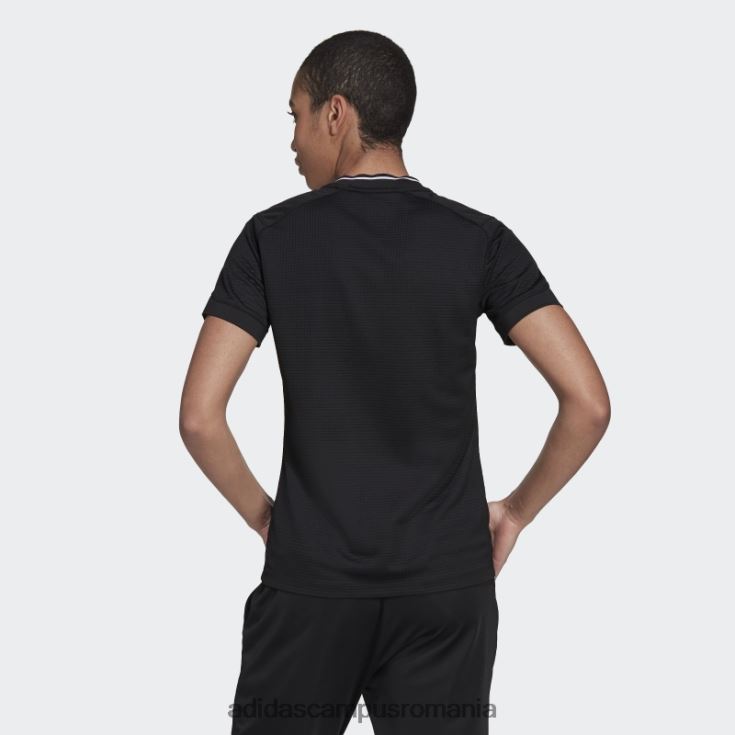 adidas campus romania negru all blacks primeblue replica tricou acasă femei negru J266N22896