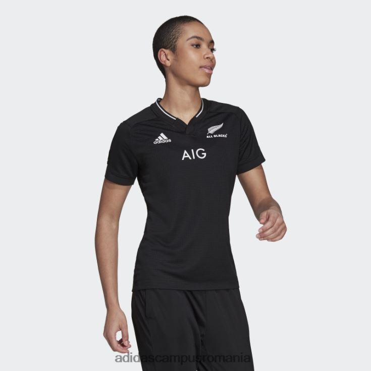 adidas campus romania negru all blacks primeblue replica tricou acasă femei negru J266N22896