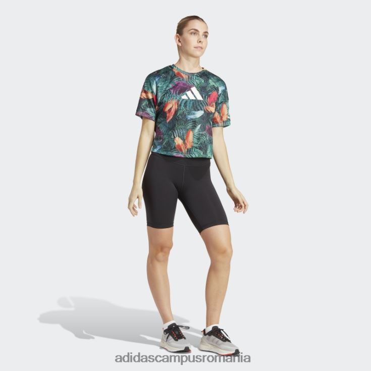 adidas campus romania tricou crop negru all blacks rugby lifestyle femei negru/multicolor J266N217237