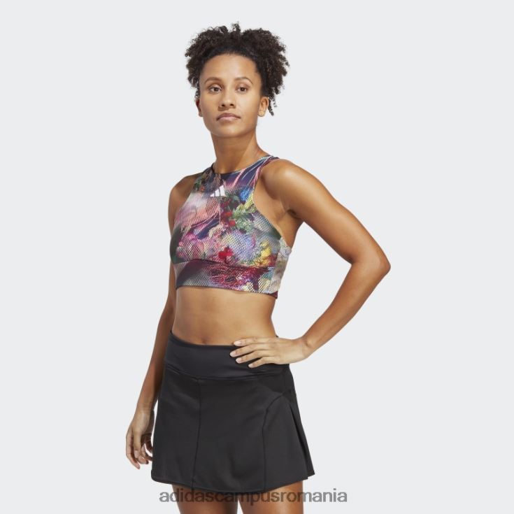 adidas campus romania crop top tenis melbourne multicolor femei multicolor/negru J266N217101