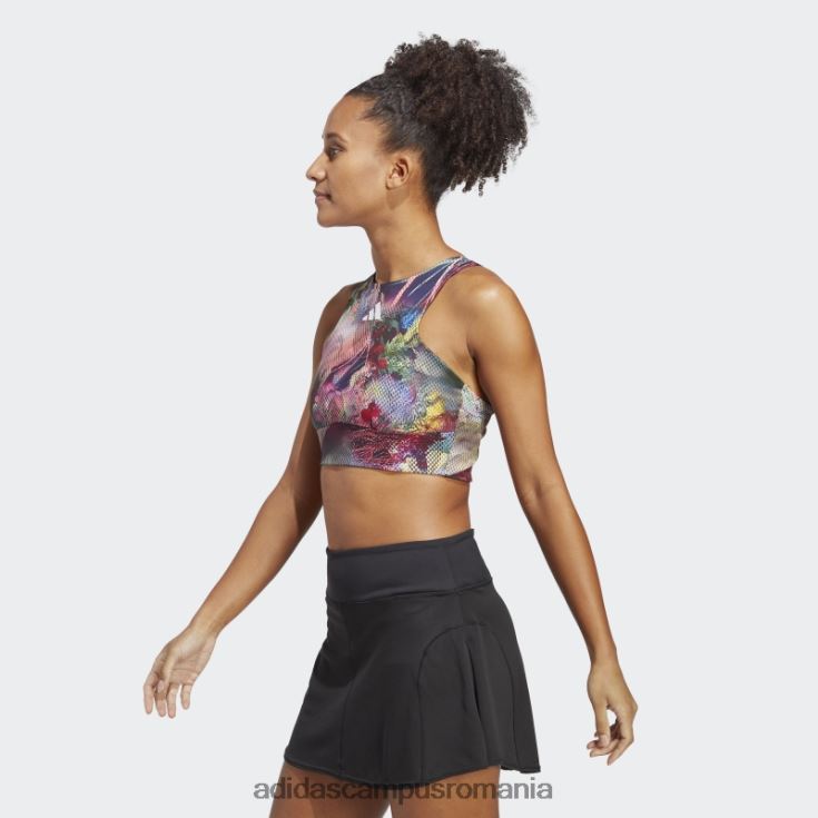 adidas campus romania crop top tenis melbourne multicolor femei multicolor/negru J266N217101