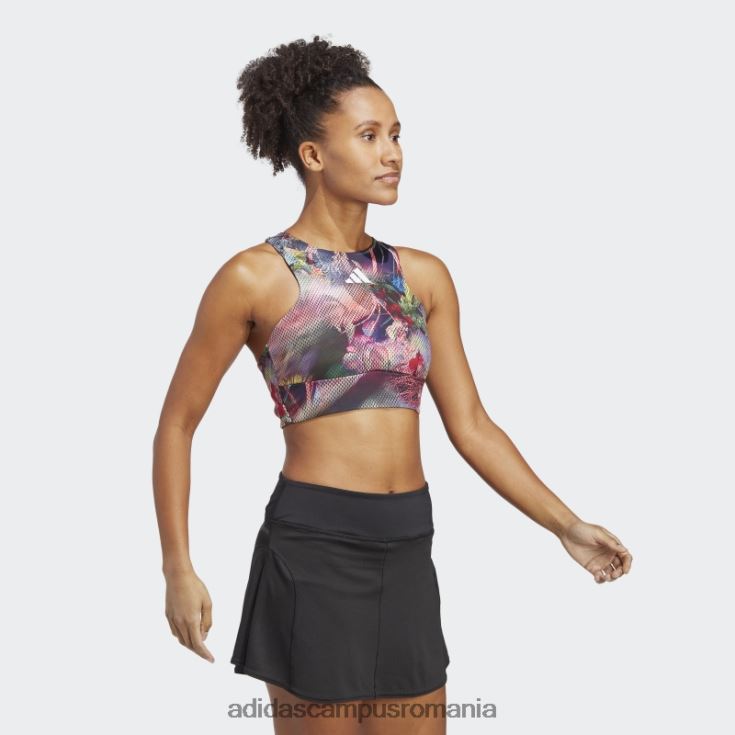 adidas campus romania crop top tenis melbourne multicolor femei multicolor/negru J266N217101