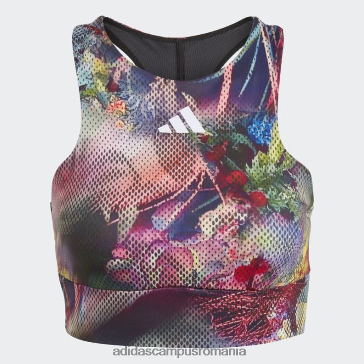 adidas campus romania crop top tenis melbourne multicolor femei multicolor/negru J266N217101