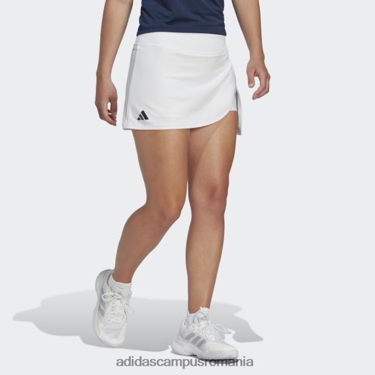 adidas campus romania fustă albă de tenis club fierbinte femei alb J266N29700