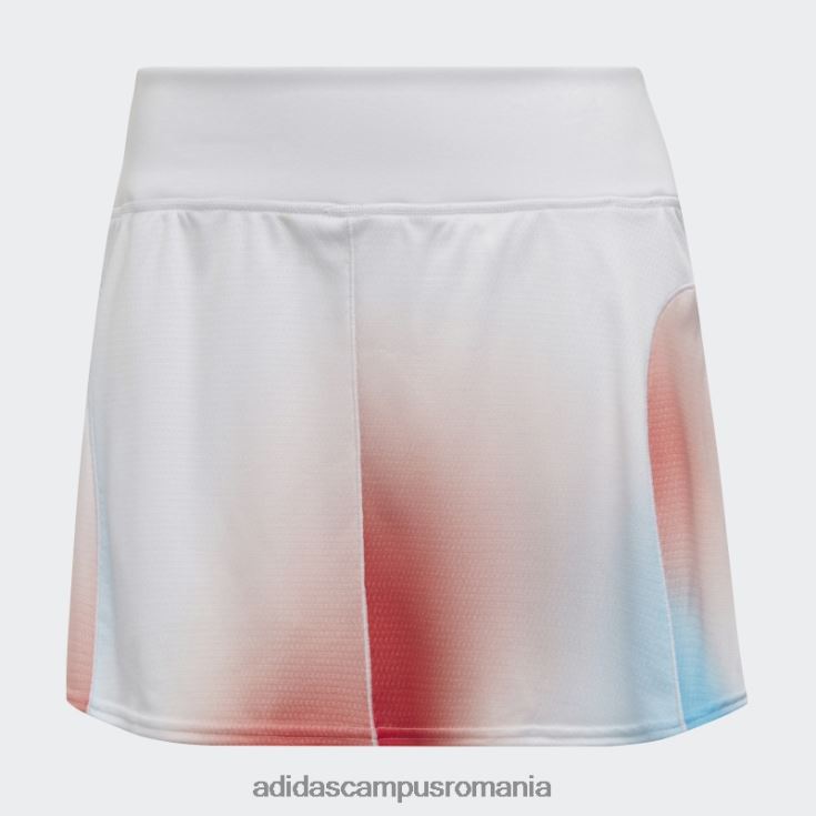 adidas campus romania fustă de meci cu imprimeu tenis melbourne alb femei alb/negru/rosu J266N22732