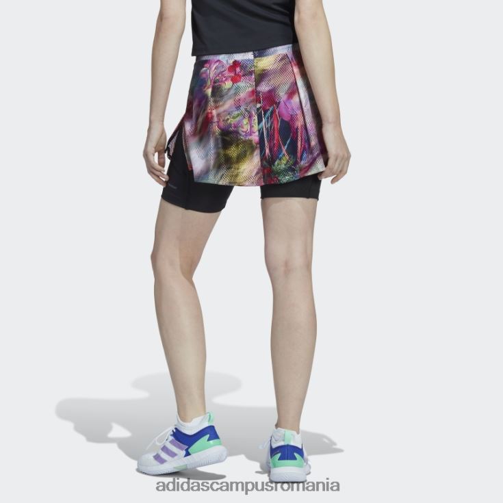 adidas campus romania fustă de tenis melbourne neagră femei multicolor/negru J266N29920