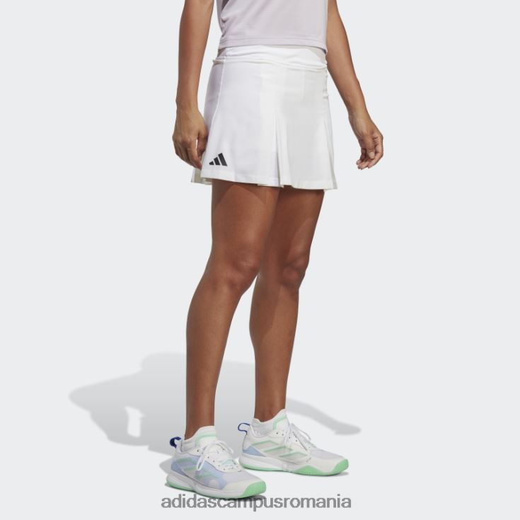 adidas campus romania fusta club tenis plisata alba femei alb J266N216856