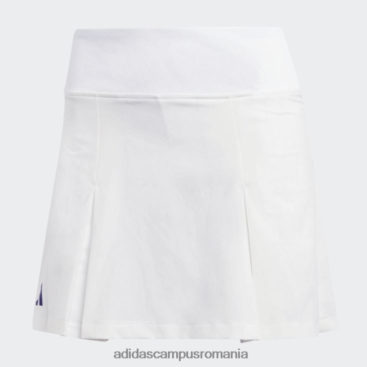 adidas campus romania fusta club tenis plisata alba femei alb J266N216856