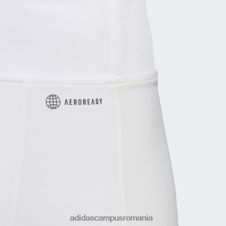 adidas campus romania fusta club tenis plisata alba femei alb J266N216856