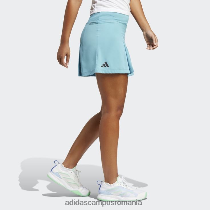 adidas campus romania fusta club tenis plisata albastra femei albastru J266N216825