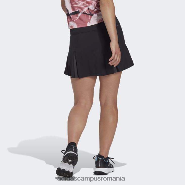 adidas campus romania fusta neagra cu pliuri de tenis club femei negru J266N217014