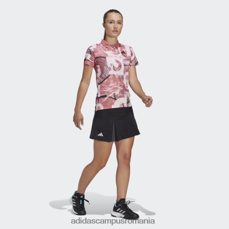 adidas campus romania fusta neagra cu pliuri de tenis club femei negru J266N217014
