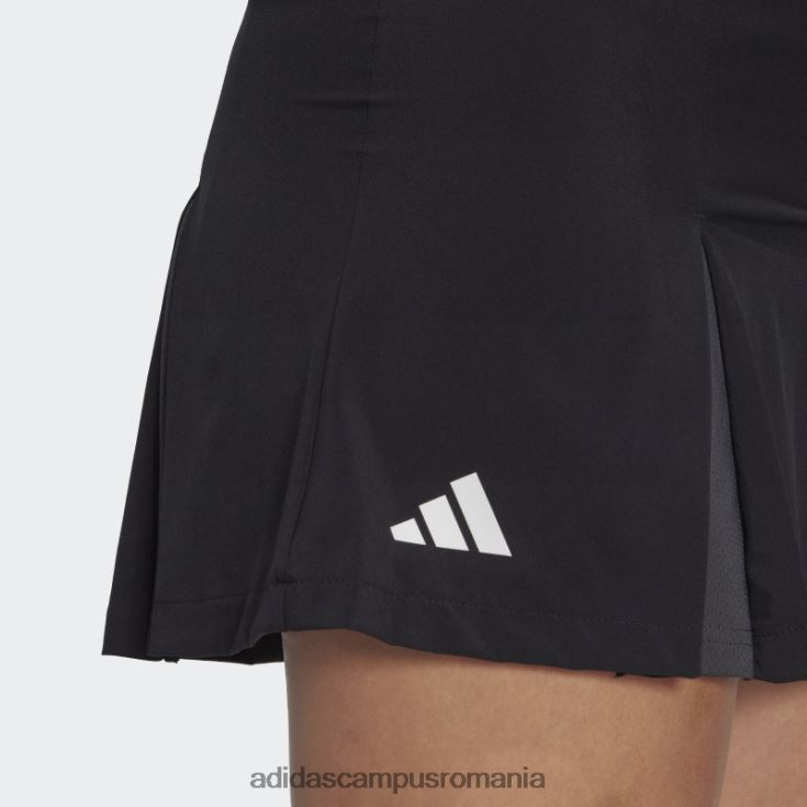 adidas campus romania fusta neagra cu pliuri de tenis club femei negru J266N217014