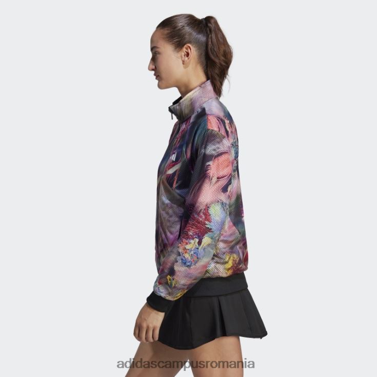 adidas campus romania jachetă tenis melbourne neagră femei negru/multicolor J266N216627