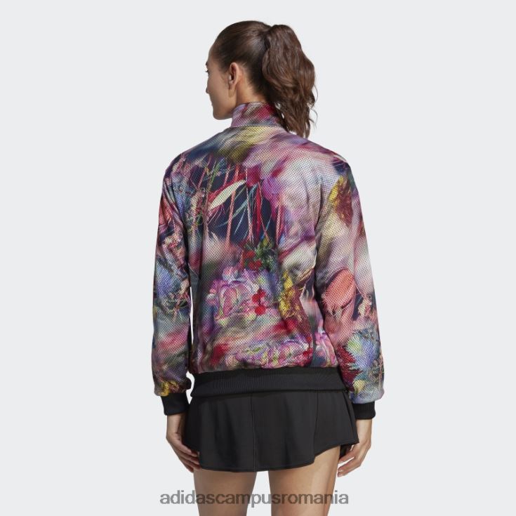 adidas campus romania jachetă tenis melbourne neagră femei negru/multicolor J266N216627