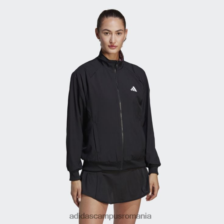 adidas campus romania jachetă tenis melbourne neagră femei negru/multicolor J266N216627